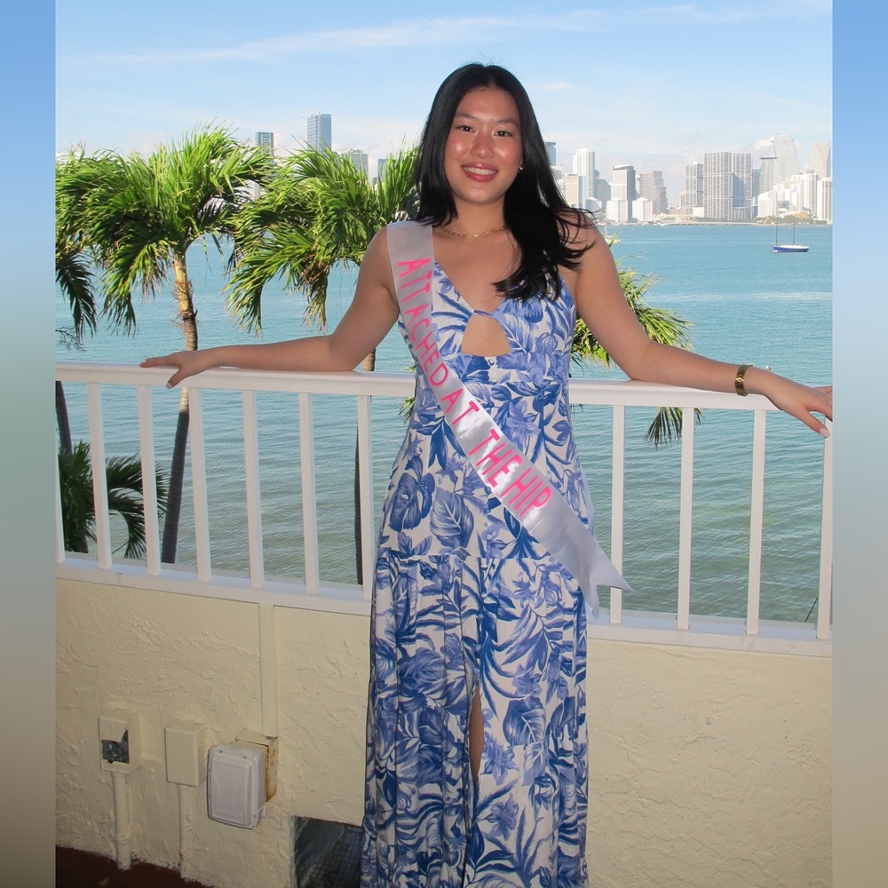 Long floral dress